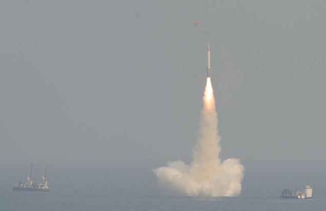 India tests underwater-launched missile