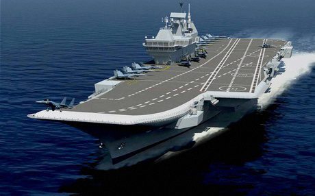 Indigenous aircraft carrier made of special steel