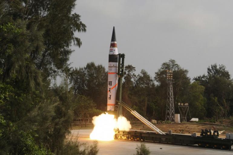 India test fires n-capable Agni-V missile