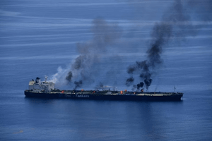 Yemen’s Houthis permit rescue operation of burning oil tanker in Red Sea