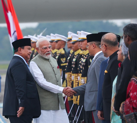 Deeply touched: PM Modi thanks Indonesian President Subianto for warm welcome at airport